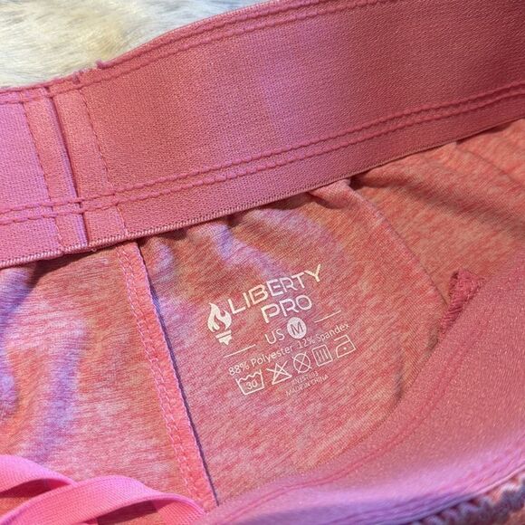 Pink Womens Athletic Shorts Zippered Pockets Size M - Picture 6 of 6